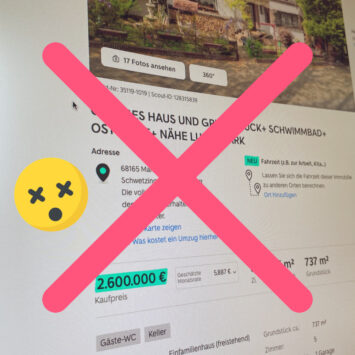 Wir kaufen eine Bestandsimmobilie….nicht